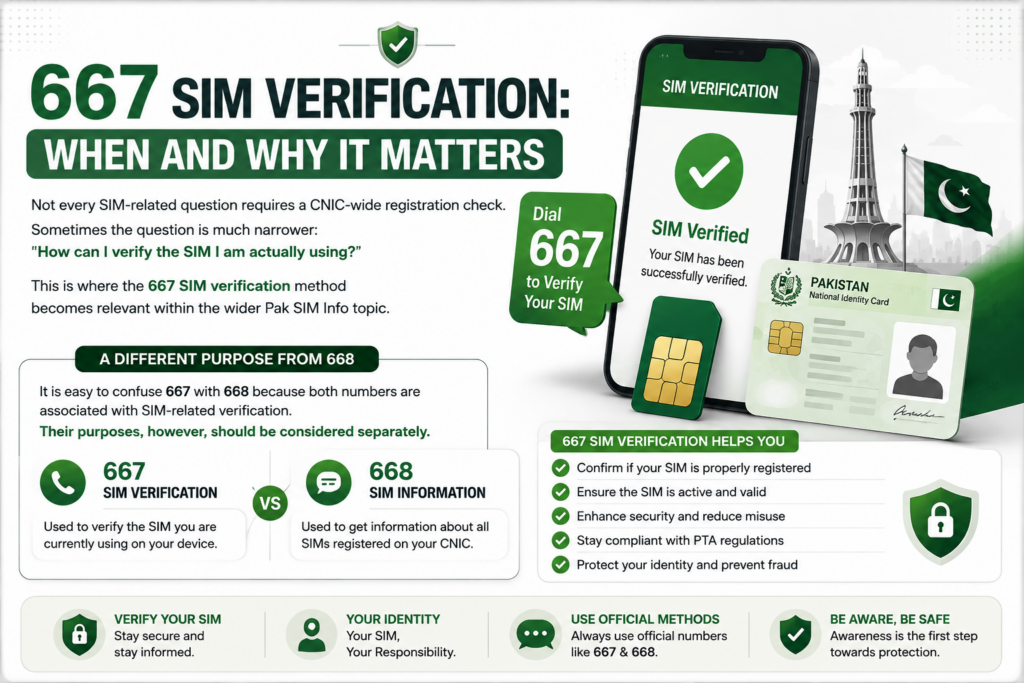 667 SIM Verification in Pakistan and why it matters