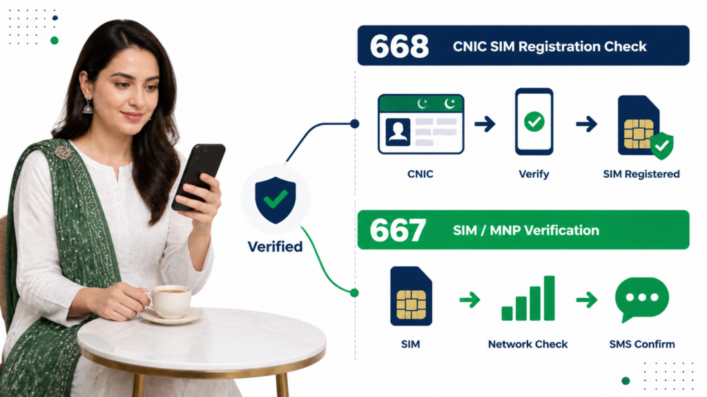 667 and 668 SIM verification methods in Pakistan