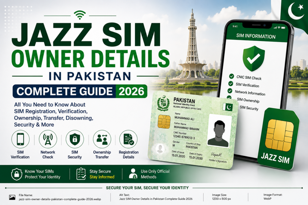 How to check your own Jazz SIM registration in Pakistan