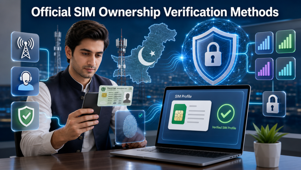 Official SIM ownership verification methods in Pakistan