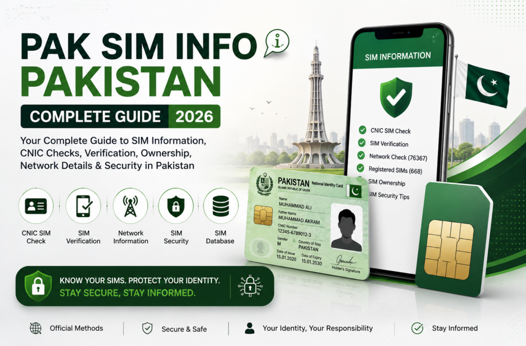 Pak SIM Info through 668 SMS method