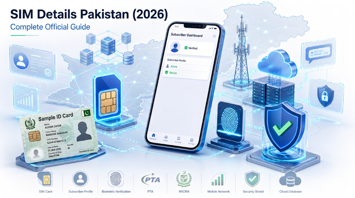 SIM Details Pakistan (2026): Quick Answer