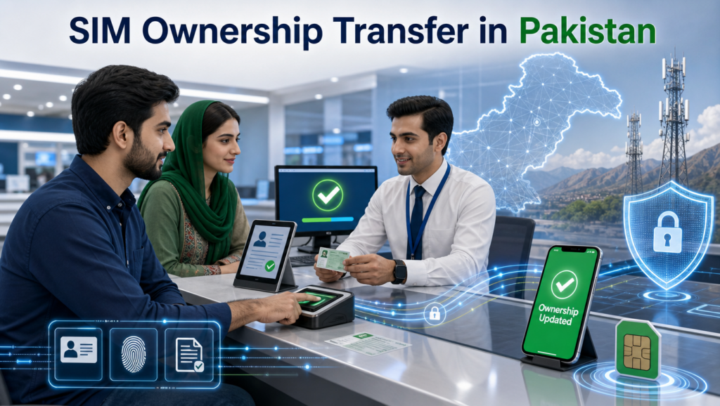 Official SIM ownership transfer process in Pakistan