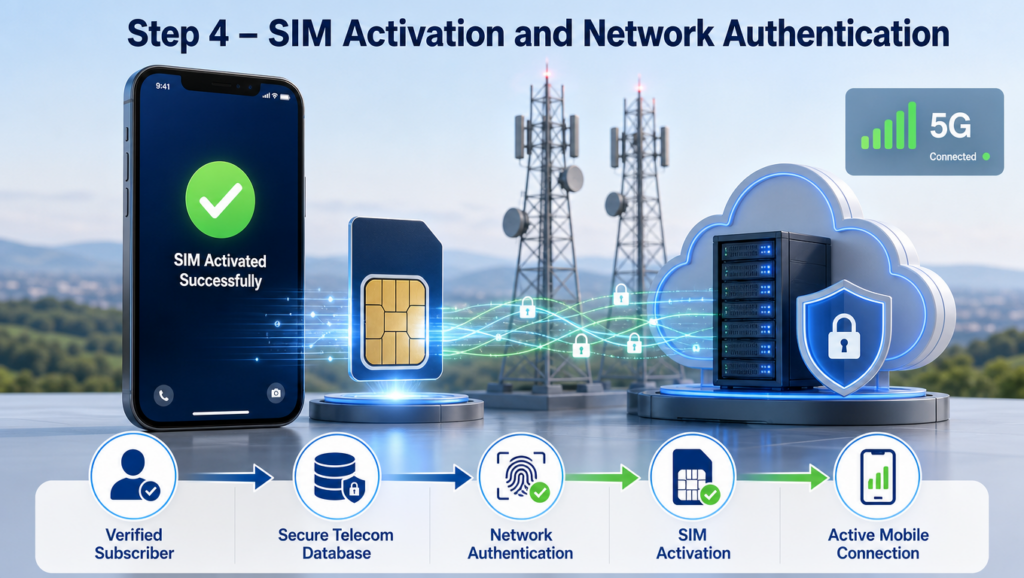 Step 4 SIM Activation and Network Authentication