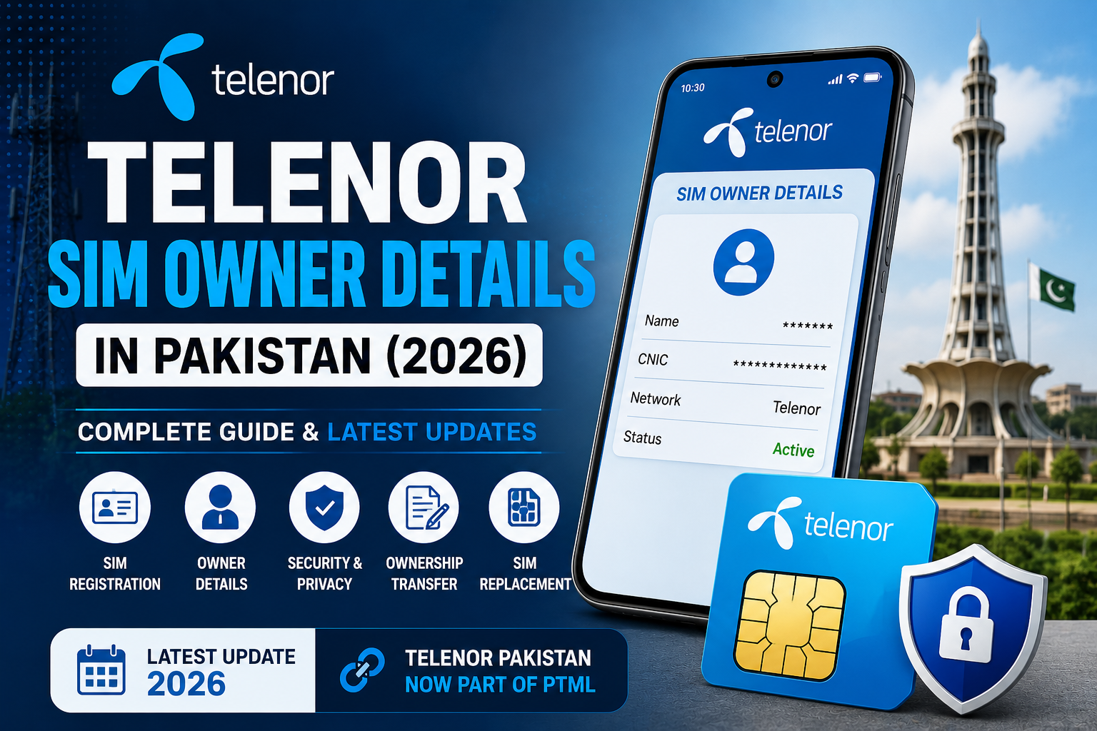 Telenor SIM Owner Details in Pakistan 2026
