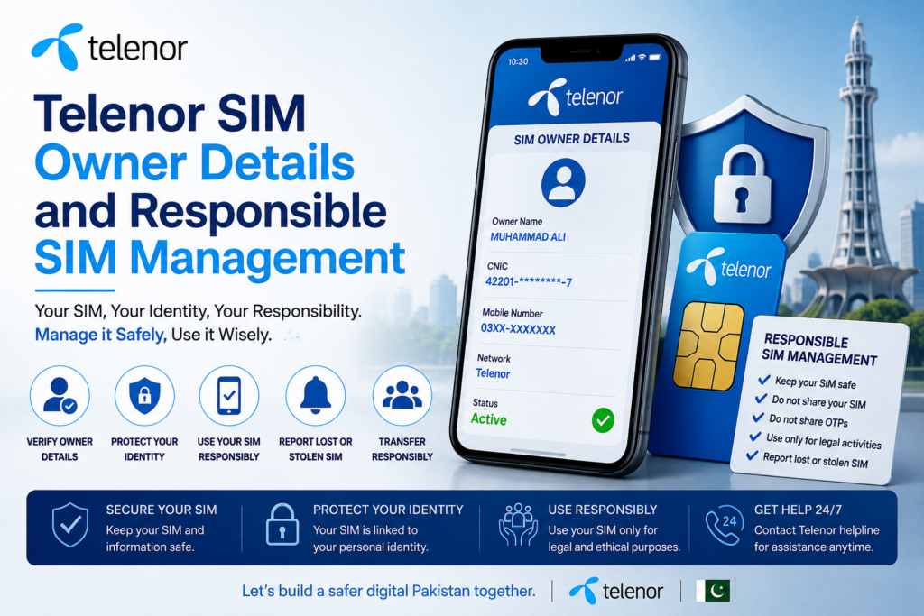 Telenor SIM Owner Details and Responsible SIM Management
