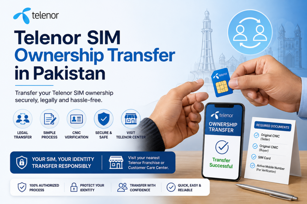 Telenor SIM Ownership Transfer in Pakistan
