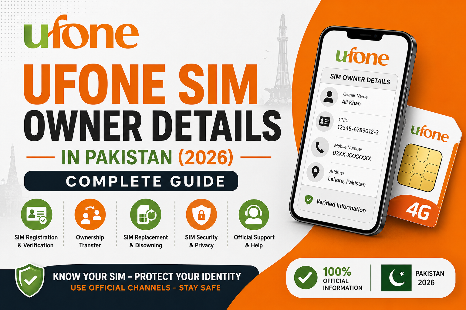 Ufone SIM Owner Details in Pakistan (2026): Complete Guide