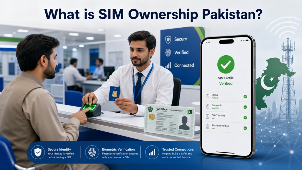 What is SIM Ownership Pakistan official registration process illustration